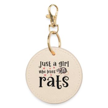 Rat Rats - Round Keyring - oyster - Front