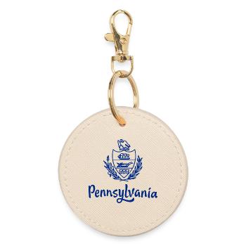 Show off your colors – Pennsylvania - Round Keyring - oyster - Front