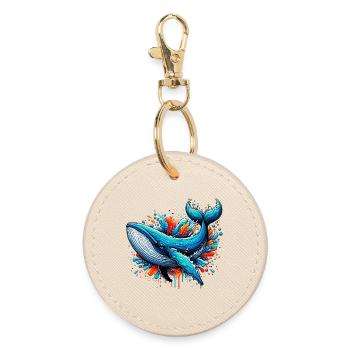 Baleine - Porte-clés rond - huître - Devant