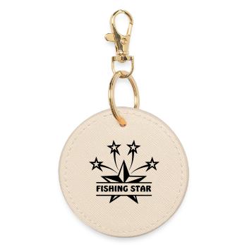 Fisherman star - Round Keyring - oyster - Front