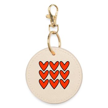 VALENTINSTAG. Junggesellinnenabschied. ICH LIEBE DICH. ICH LIEBE DICH. LIEBE - Runder Schlüsselanhänger - Auster - Vorne