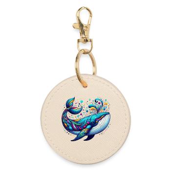 Baleine - Porte-clés rond - huître - Devant