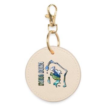 Carte à l’aquarelle Bora Bora - Porte-clés rond - huître - Devant
