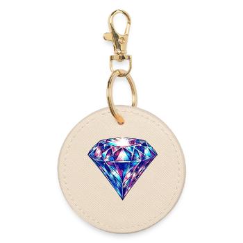 Diamant - Porte-clés rond - huître - Devant