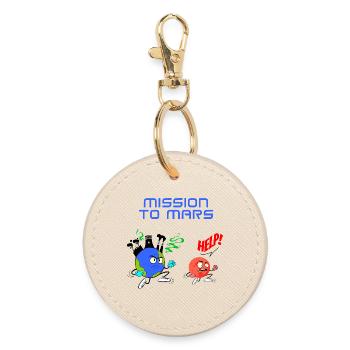 Mission to Mars - Round Keyring - oyster - Front