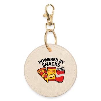 Propulsé par des collations – Food Lover - Porte-clés rond - huître - Devant