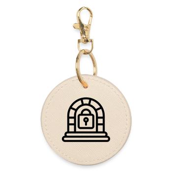 escape game - Round Keyring - oyster - Front