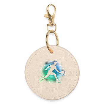 Idée cadeau pour fan de pickleball avec fan de pickleball - Porte-clés rond - huître - Devant