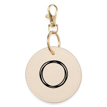 Circles and circles - Round Keyring - oyster - Front