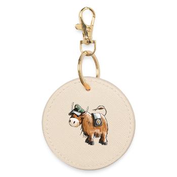 Cop as policeman - police - animals - funny - Round Keyring - oyster - Front