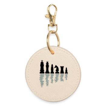 schach schachfiguren - Runder Schlüsselanhänger - Auster - Vorne