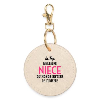 Neveu / Nièce / Famille / Oncle / Tante / Niece - Porte-clés rond - huître - Devant