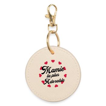 Großmütter / Oma / Mami / Großmutter / Mamy - Runder Schlüsselanhänger - Auster - Vorne