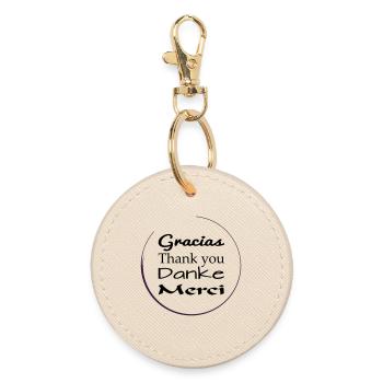 Nous disons merci, gracias, merci - Porte-clés rond - huître - Devant