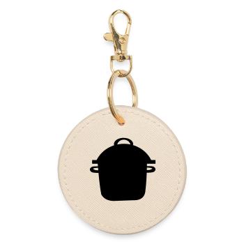Pressure cooker - Round Keyring - oyster - Front