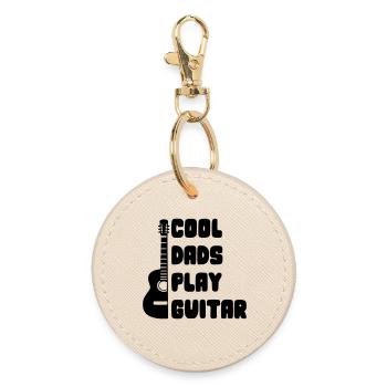 Les papas cool jouent de la guitare. Vadardag # - Porte-clés rond - huître - Devant