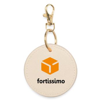 Fortissimo - Round Keyring - oyster - Front