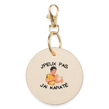 karaté, fan de karaté, karaté sport - Porte-clés rond - huître - Devant