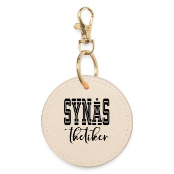 Synästhetiker - Runder Schlüsselanhänger - Auster - Vorne