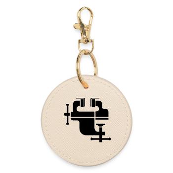 Vice tool bank tools icon icon - Round Keyring - oyster - Front