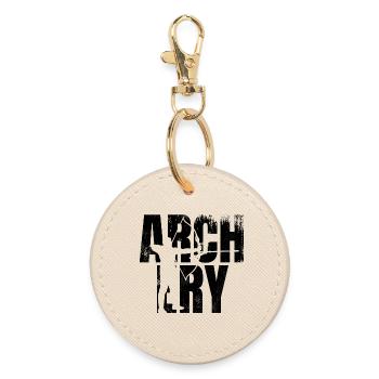 Archery - Round Keyring - oyster - Front
