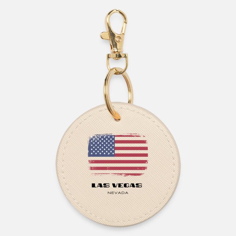 Las Vegas, Nevada, États-Unis - Porte-clés rond - huître