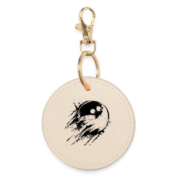 Bowling - Round Keyring - oyster - Front