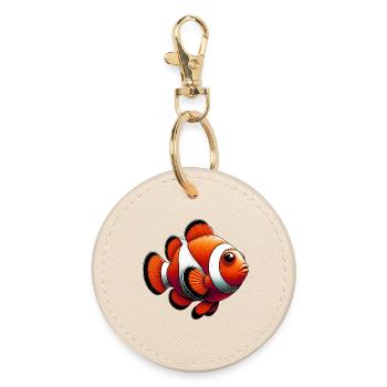 Clownfisch - Runder Schlüsselanhänger - Auster - Vorne