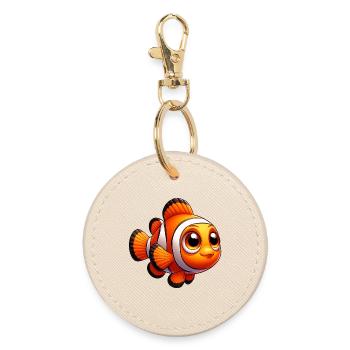 Clownfish - Round Keyring - oyster - Front