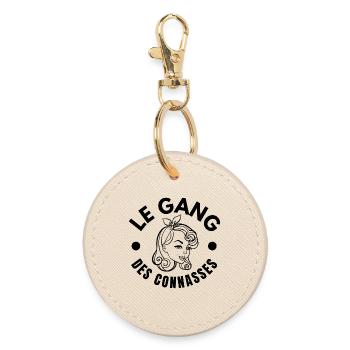 groupe de filles, meilleure copine - Porte-clés rond - huître - Devant