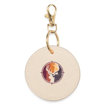 Vue de chasse vintage - Porte-clés rond - huître - Devant