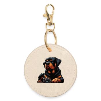 Rottweiler Propriétaire de Rottweiler Lovers - Porte-clés rond - huître - Devant