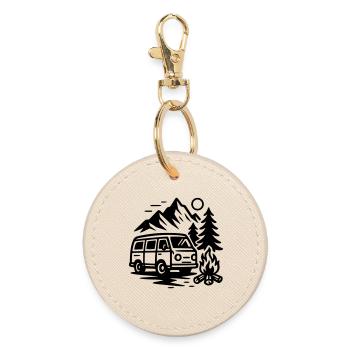Camper - Round Keyring - oyster - Front
