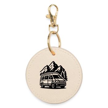 Vanlife - Runder Schlüsselanhänger - Auster - Vorne