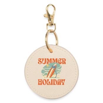Summer Holiday - Runder Schlüsselanhänger - Auster - Vorne