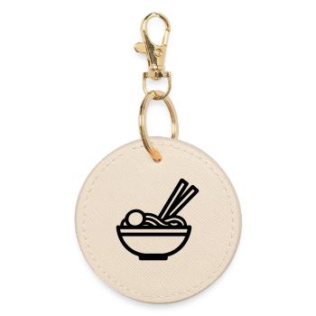 Ramen - Round Keyring - oyster - Front
