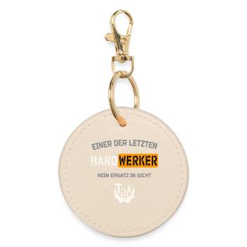 One of the last craftsmen and not a replacement - Round Keyring - oyster - Front
