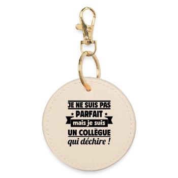 Collègue Qui Déchire Humour Travail - Porte-clés rond - huître - Devant
