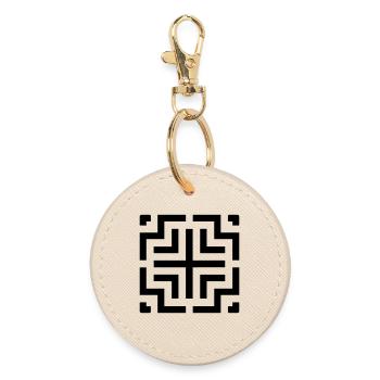escape game - Round Keyring - oyster - Front