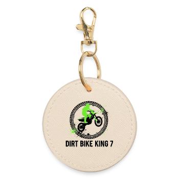 7e anniversaire de Dirt Bike King - Porte-clés rond - huître - Devant