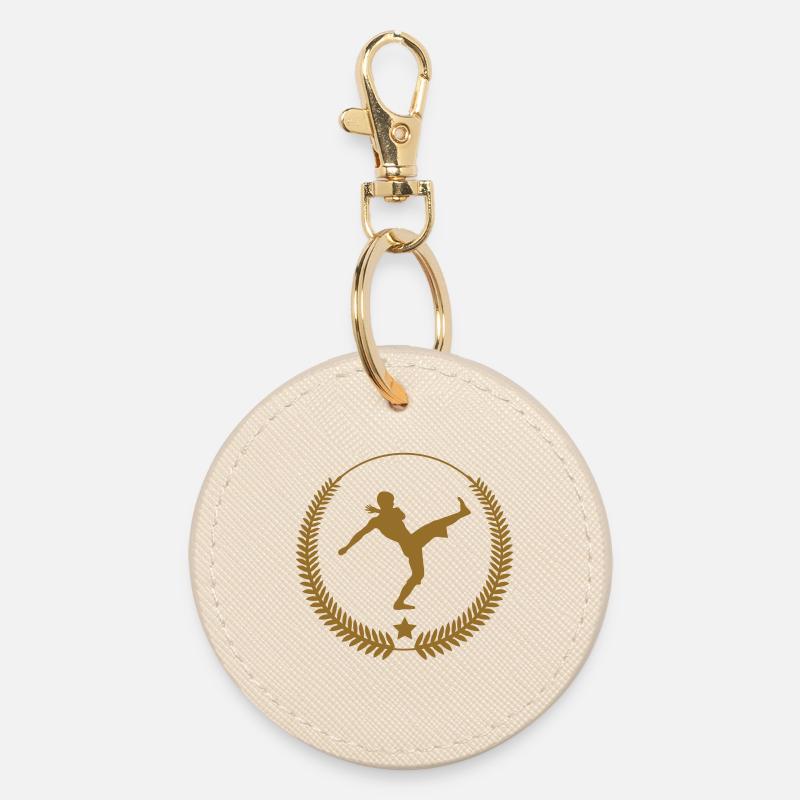 Capoeira - Combat - Danse - Porte-clés rond - huître