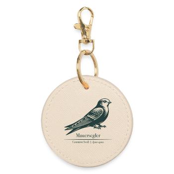Silhouette Rapide | Ornithologie | Dessin - Porte-clés rond - huître - Devant