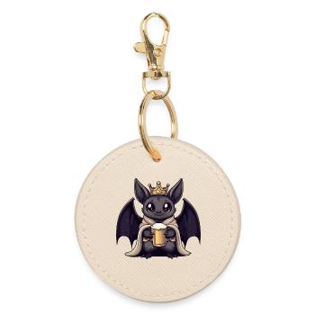 Roi de la Bière Chauve-souris - Porte-clés rond - huître - Devant
