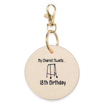 18th Birthday Party Funny 18 Years Old Birthday - Porte-clés rond - huître - Devant