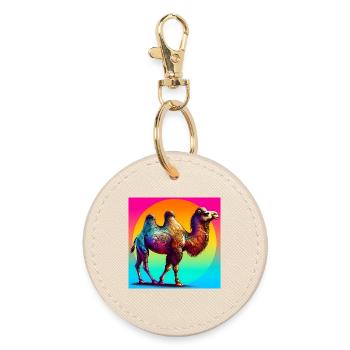 chameau - Porte-clés rond - huître - Devant
