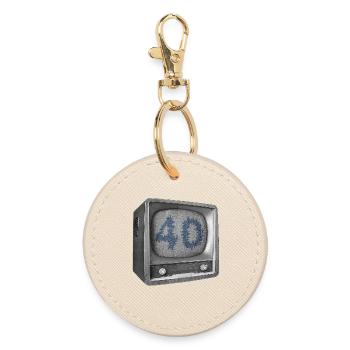 anniversaire de 40 ans - Porte-clés rond - huître - Devant