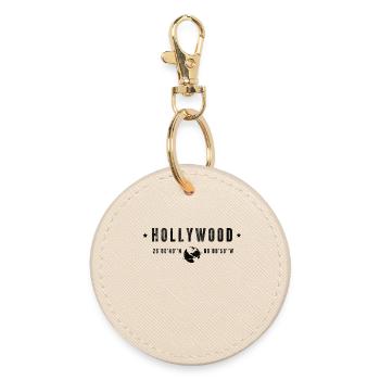 Hollywood - Round Keyring - oyster - Front