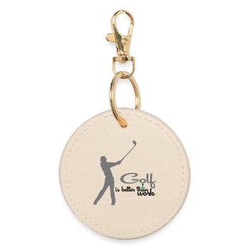 golf - Porte-clés rond - huître - Devant