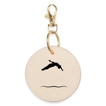 Turret jumpers - Round Keyring - oyster - Front