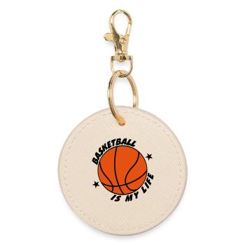 Basketball - Porte-clés rond - huître - Devant